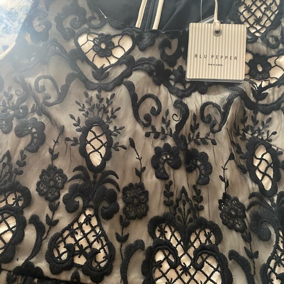 Blu Pepper Black Lace Womans Dress Blu Pepper Black Lace Womans Dress
